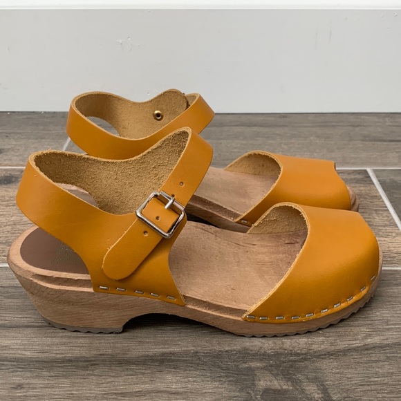 MIA Anja Mustard Clog Sandals Size 37 - Picture 3 of 9